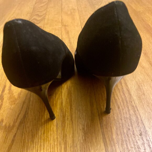 Enrico Cuini for Jamie Black Pumps Heels Shoes Size 36.5 / 6.5